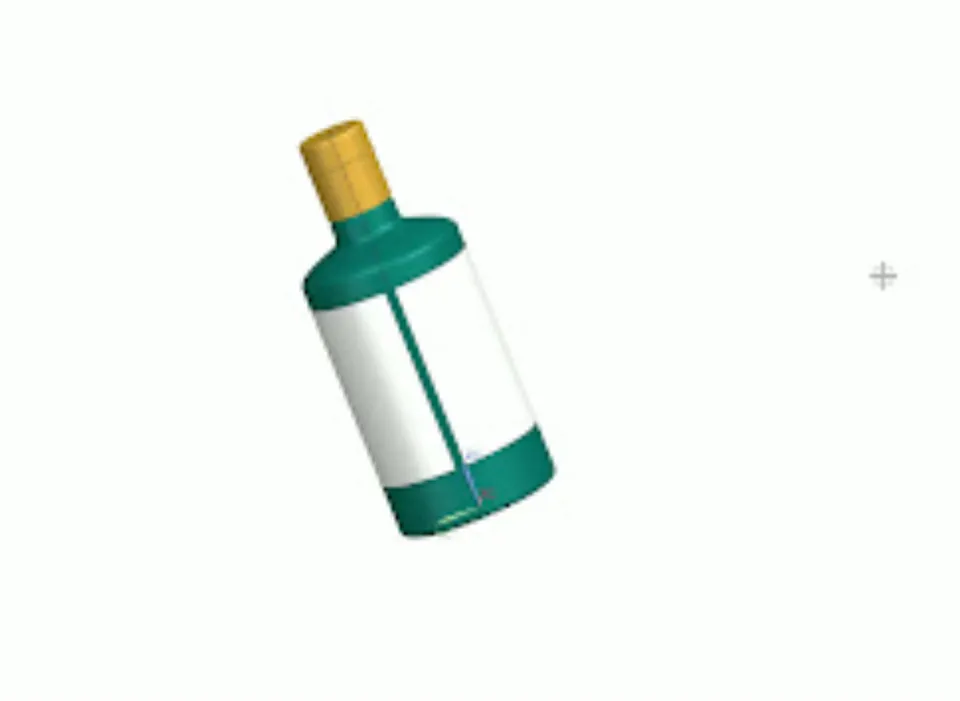 500Ml Glass Liquor Bottle Design by 3D Think Ahead